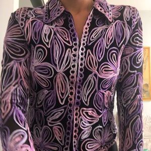 Beautiful vintage 70s shirt/jacket!! Disco, groovy totally retro!!